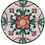 Kit Mosaico “Fiori Rosa ”- con tessere tagliate a mano