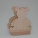 Portatovagliolo in legno artigianale sagoma orso cm 11x5x9