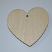 Sagoma cuore in legno cm 8