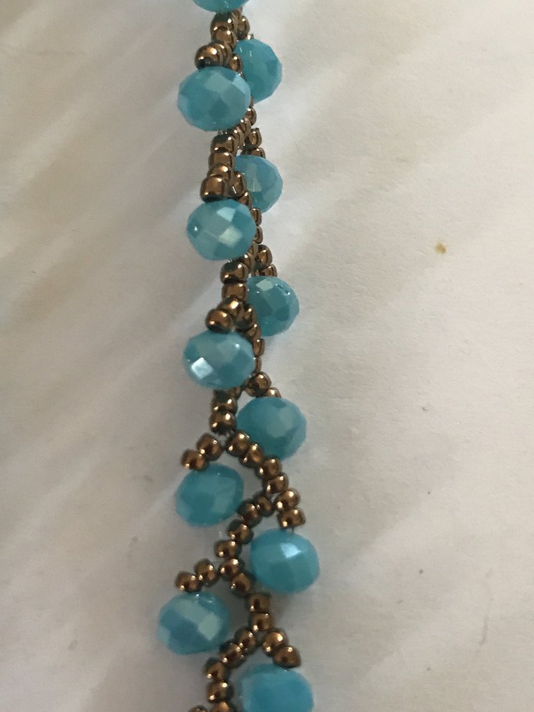 Nuovo Bracciale Turchese a Contrasto Multistrato di Cristallo Set da 4