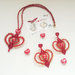 Collana  e orecchini "Cupido" macramè art 