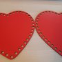 set  cofanetto modello cuore rosso cm 15