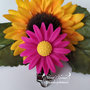 Clip  in silicone alimentare *Girasole* -FUXIA-