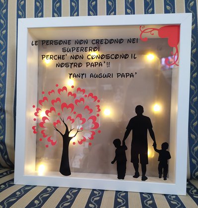 Quadro luminoso Festa del Papà - Feste - Idee regalo - di Le Chicch