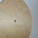 Sagoma orologio ovale in legno cm 36x29x0,5