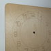 Sagoma orologio quadrata in legno cm 29,5x29,5x0,5
