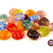 50 Perle Vetro - Ovale Piatto: 13x7x3 mm - Colore: Misti  - Effetto marmorato  