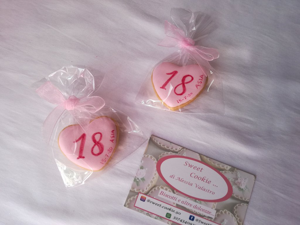 gadget 18 anni compleanno evento personalizzati cuore unico fondo a