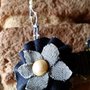 Collana con perle e jeans