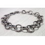 Bracciale in argento brunito 925 fatto a mano BB03