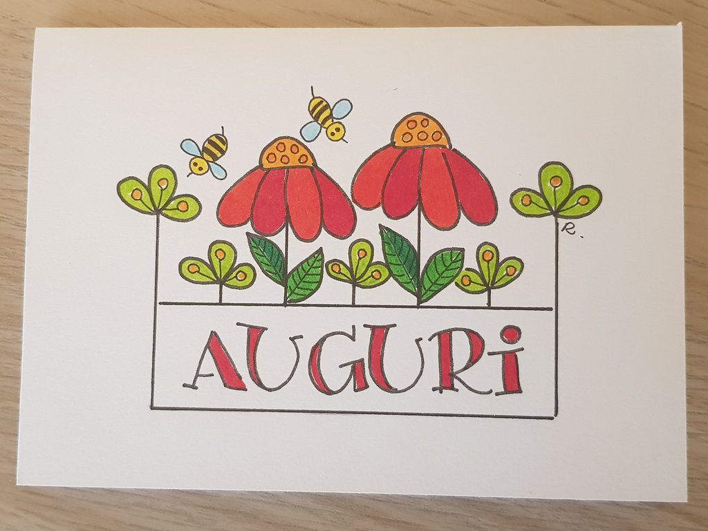 Biglietto auguri fiori rossi - Feste - Biglietti e inviti - di all ...