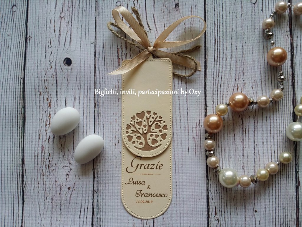 MKISHINE 50 PCS Segnaposto Albero Della Vita per Matrimonio,Segna Tavolo con Effetto Perlato per