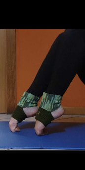 Calze da yoga in puro cotone fatti all'uncinetto / calze fitness 