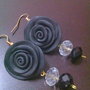 orecchini rose nere 