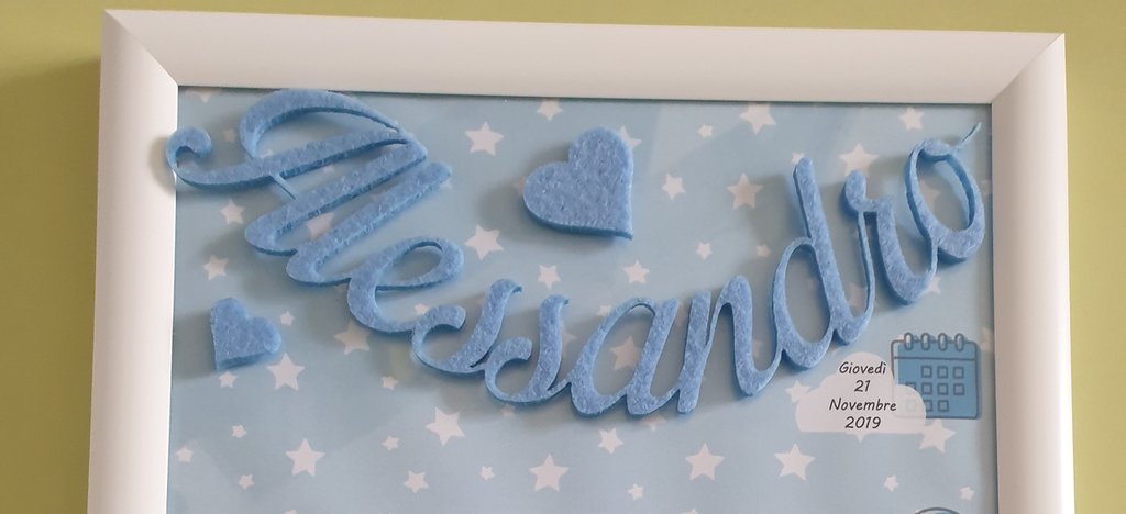 Quadro nascita bambino sulla luna - Bambini - Nascita - di Fatto a