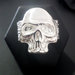 Anello "teschio / skull / rock / metal" in argento 925 fatto a mano A170