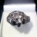 Anello "leone" in argento brunito 925 fatto a mano AB165