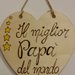 targa Il miglior papà del mondo