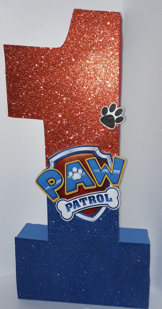 Numero 3d paw patrol - Feste - Decorazioni - di Baby Art_party Dom