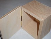 Scatola in legno da decorare cm 7x8,5x10