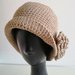 Cappello donna lana con fiore