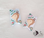 Scatoline portaconfetti animali del bosco cerbiatto pillow box personalizzabili 