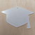 Sagoma CAPPELLO LAUREA in plexiglass trasparente spessore 4 mm