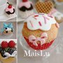 Cupcakes e Muffin decorativi, espositivi in pasta di mais
