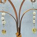 Orecchìni con perla vetro Murano Style fiore