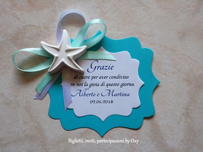 50 Segnaposto Nautici A Tema Spiaggia – Conchiglie E Stelle Marine Ritagliate, Cartoncino Opaco