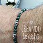 Bracciale uomo acciaio e pietre