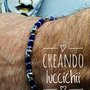 Bracciale uomo acciaio e pietre