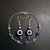 Parure evil eye e Turchesi.  Braccialetto e orecchini 