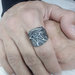 Anello occhio di Ra/Horus/antico Egitto argento brunito 925 fatto a mano AB170