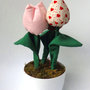 Centro tavola, vaso di fiori,  per le amanti dei tulipani,  fatte a mano