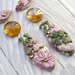 SET CABOCHON 6 pz in pasta polimerica, forma vaso, ideale per soutache, macramè #giardino fiorito rosa