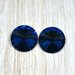 coppia rivoli vetro 14mm blu scuro