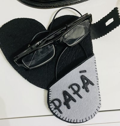 Porta occhiali I ❤️ Papà - Uomo - Accessori - di Le creazioni ses