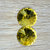 coppia rivoli vetro 14mm giallo chiaro