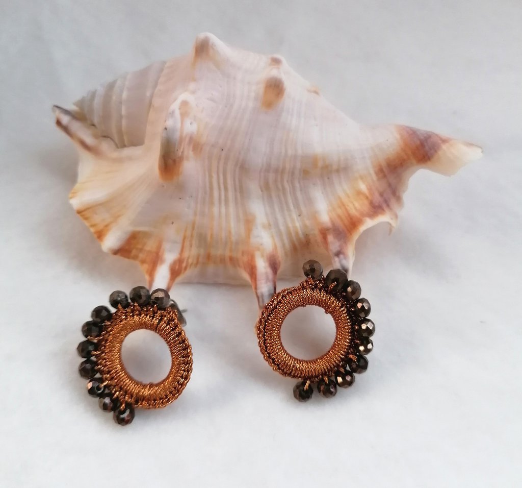 Orecchini Ragno Donne | Tarantola Gotica Con Cristalli | Halloween | Nero/Rosso