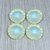 4 rivoli resina 14 mm bianco opal