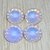 4 rivoli resina 14 mm lilla opal