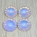 4 rivoli resina 14 mm lilla opal