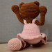 Ballerina orsetto all'uncinetto amigurumi - spedizione gratuita