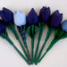 Fiore di stoffa, tulipani, fiore singolo, arredo casa, 