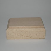 Scatola barattolo in legno da decorare cm 8x6,5x4,5