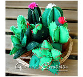 Piantine grasse/cactus in pannolenci