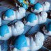 Gessetti profumati 10 bimbo che dorme segnaposto battesimo nascita azzurro 