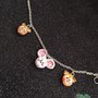 Bracciale con mini-charms animaletti in fimo Vers. B