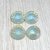 4 rivoli resina 14 mm azzurro opal scuro